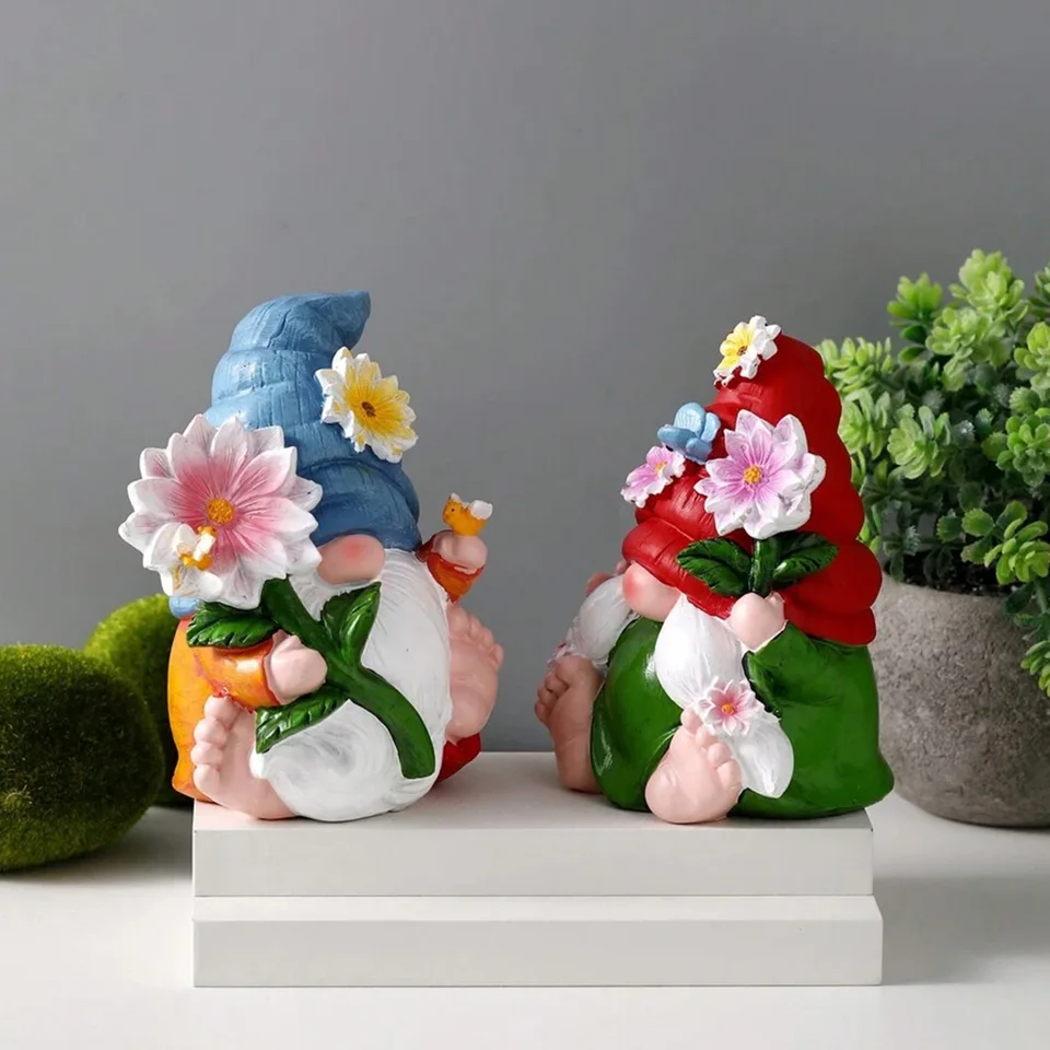 1pc Gnome Outdoor Garden Domáca plocha malé ozdoby Resin remeselné ozdoby