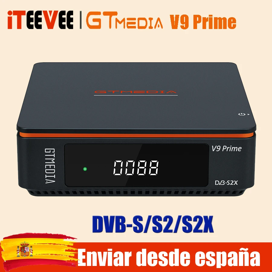 1pc GTMedia V9 Prime Prime Satellite Receptor Support Mars IKS DVB S/S2/S2X CARD XSTREAM SMART ONLINE TV APP Vstavaná 2,4G WiFi WiFi