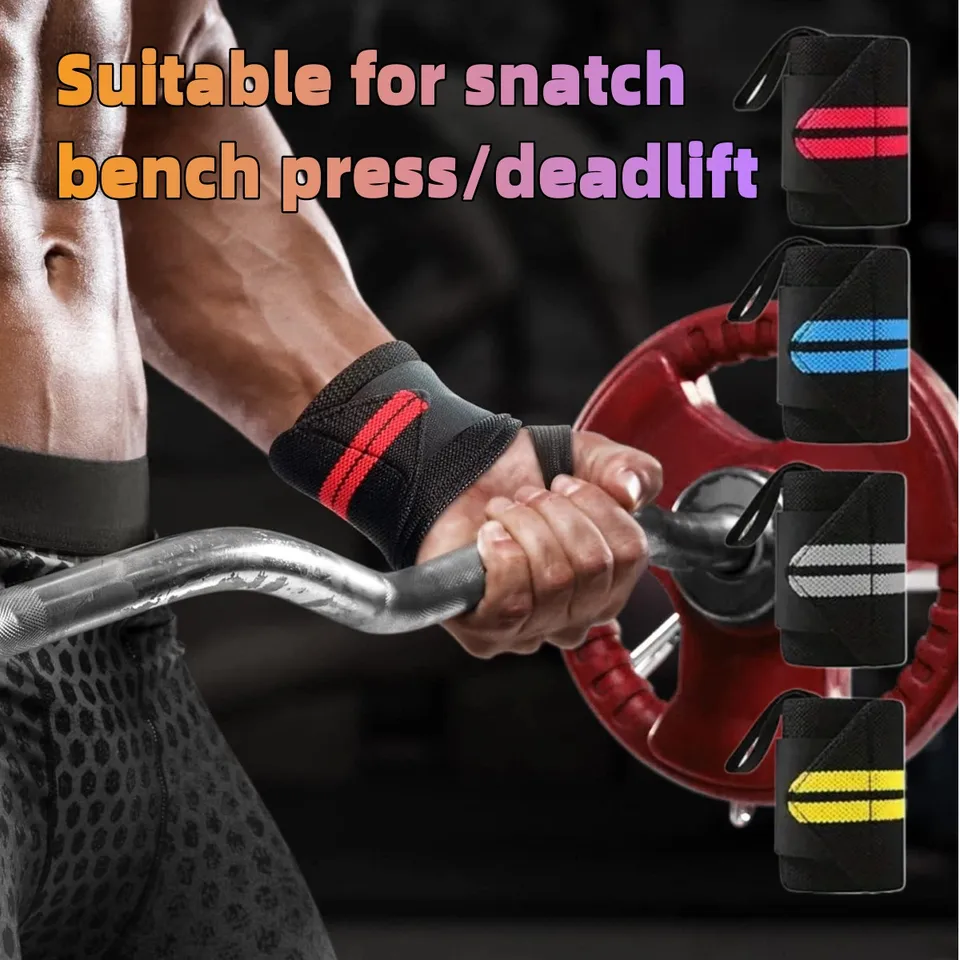 1pc Gympat Wrkt Wraps/Bigting Wrist popruhy s ťažkými účelmi popruhov s palcovými slučkovými zábala