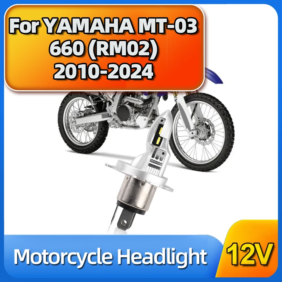 1pc H4 LED svetlomet Moto 30000LM 50W Motocykel pre Yamaha MT-03 660 (RM02) 2010 2011 2012 2013 2014 2015 2015 2016 2017 2018-2024
