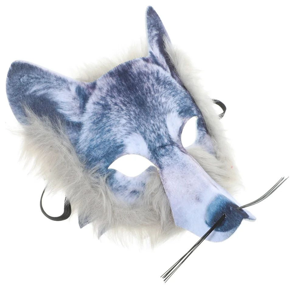 1PC Halloween Party Mask Strašidelná vlk maska ​​plná tvár vlk maska ​​Halloween Party Cosplay prop PVC netkanená tkanina maska ​​zvierat Animal Mask