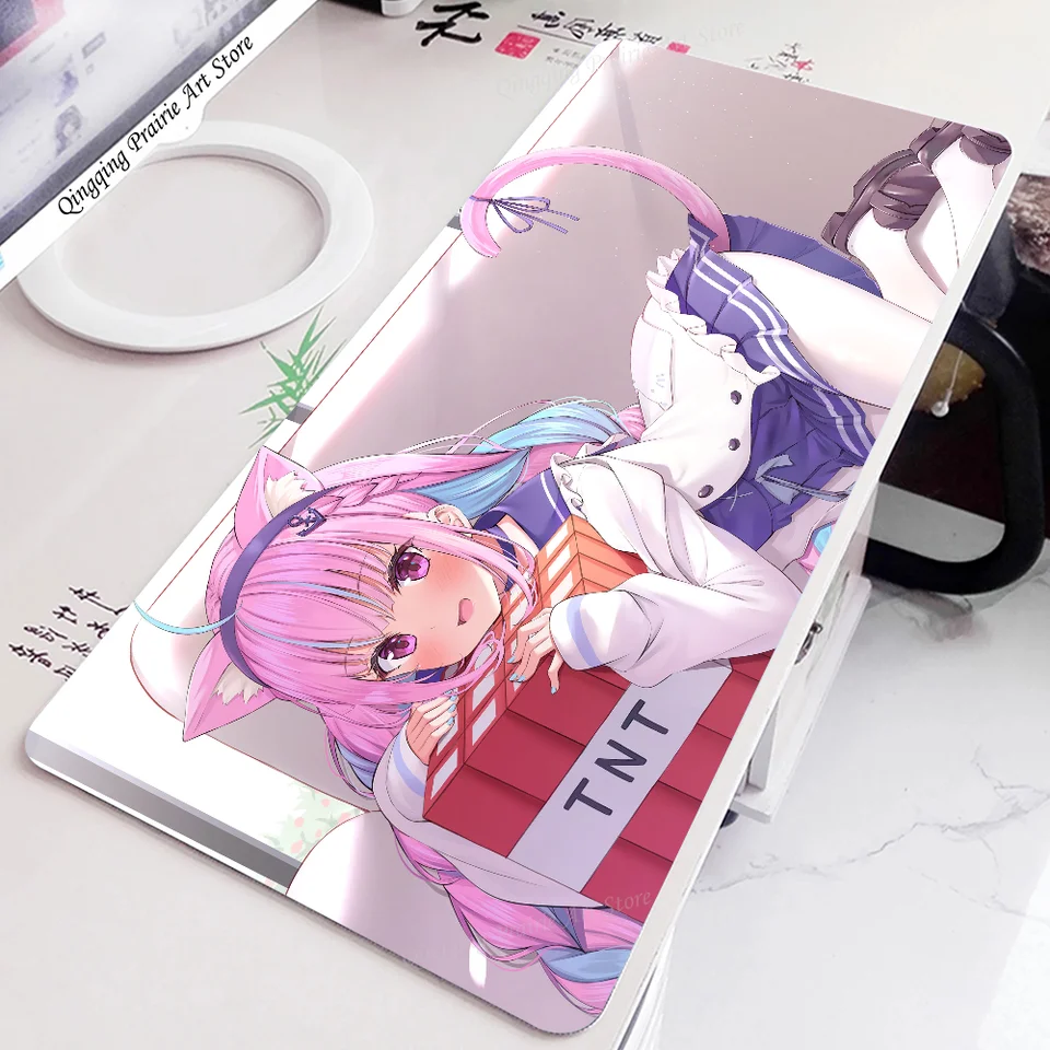 1pc HoloLive Minato Aqua Game Anime Mouse Mouse Mouse Mat Desk s podložkami Gaming Accessories Prime Gaming XXL