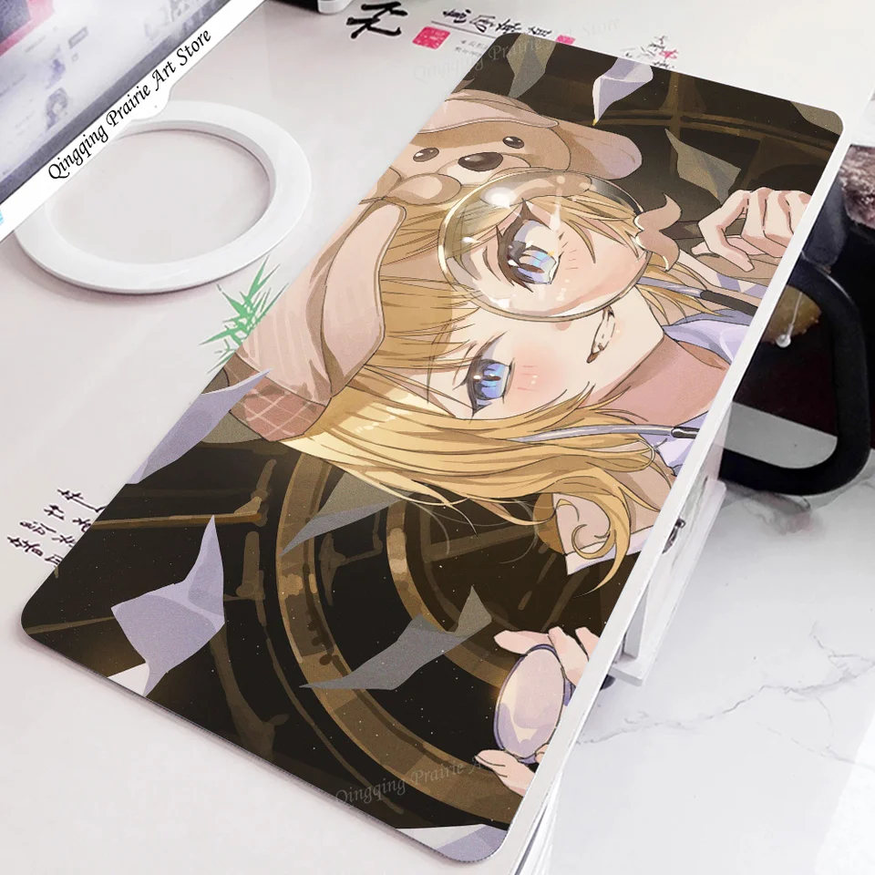 1pc Hololive Watson Amelia Game Anime Mouse Mouse Mouse Mat Desk s podložkami Gaming Accessories Prime Gaming XXL