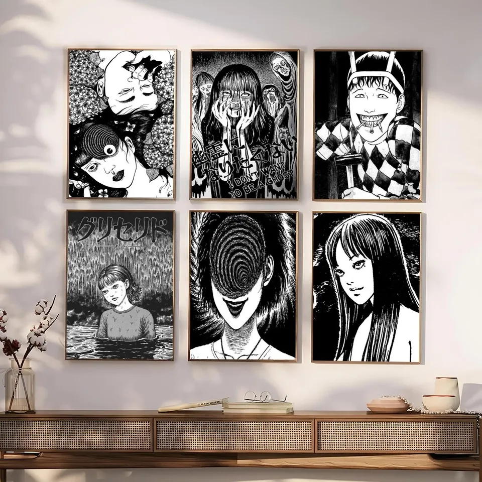 1pc horor anime junji ito plagáty Tomie Plagát Self-spadne umenia vodotesná papierová nálepka kaviareň kaviareň