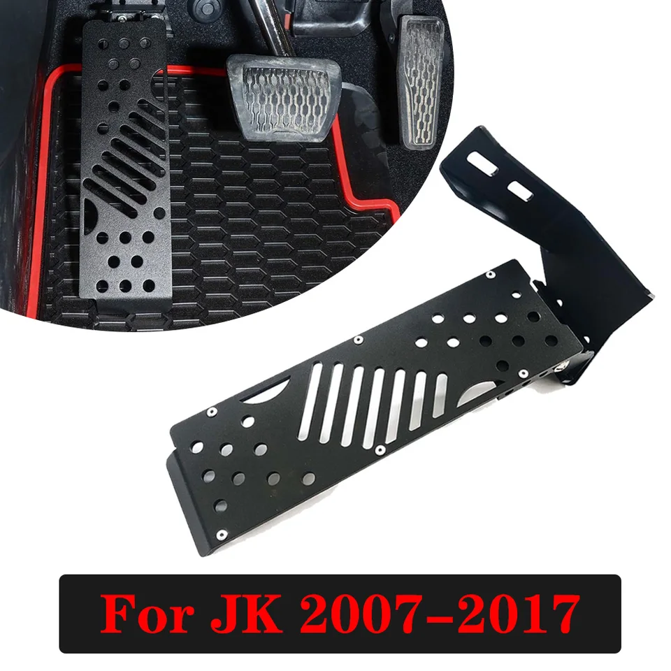 1pc interiérová hnacia brehka Pedál Pedál ľavý kick panel pre Jeep Wrangler JK 2007-2017