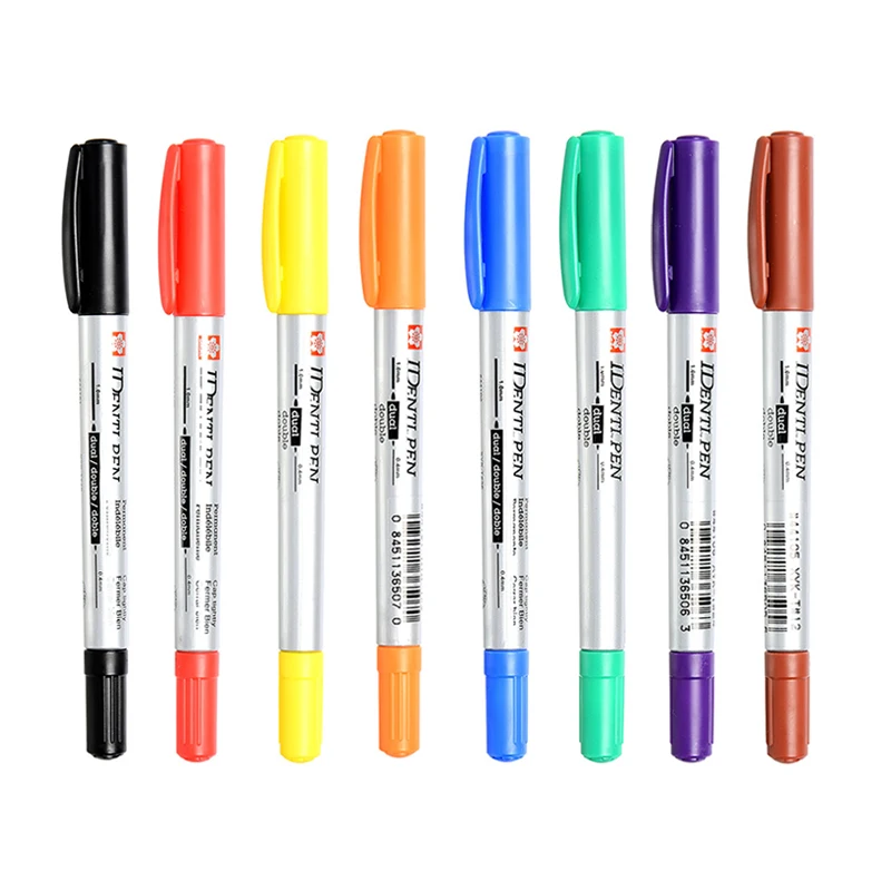 1pc Japonsko Sakura Ole Double-Nib Marker Witerproof Color Marker Pen CD Disk Perie Peny Dodávky