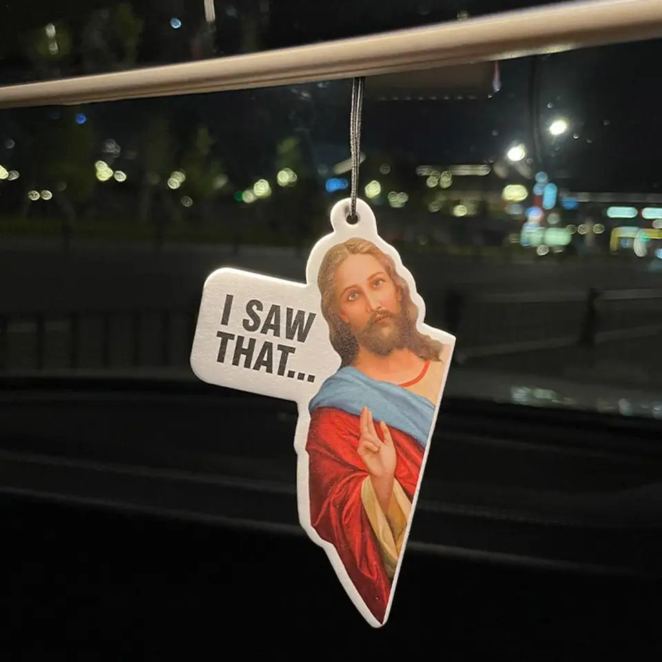 1PC Jeffrey Epstein Car Air Freshener Sick Humor Funny Dark Zadné zrkadlo Doplnky auto parfum memor