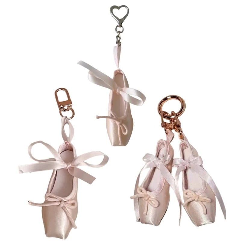 1PC Jemné baletné topánky Keyring Fashion Keychain Bag prívesok Key Držiteľ držiaka Držiak Key Držiteľ Kúpel Kláves pre klávesy a tašky