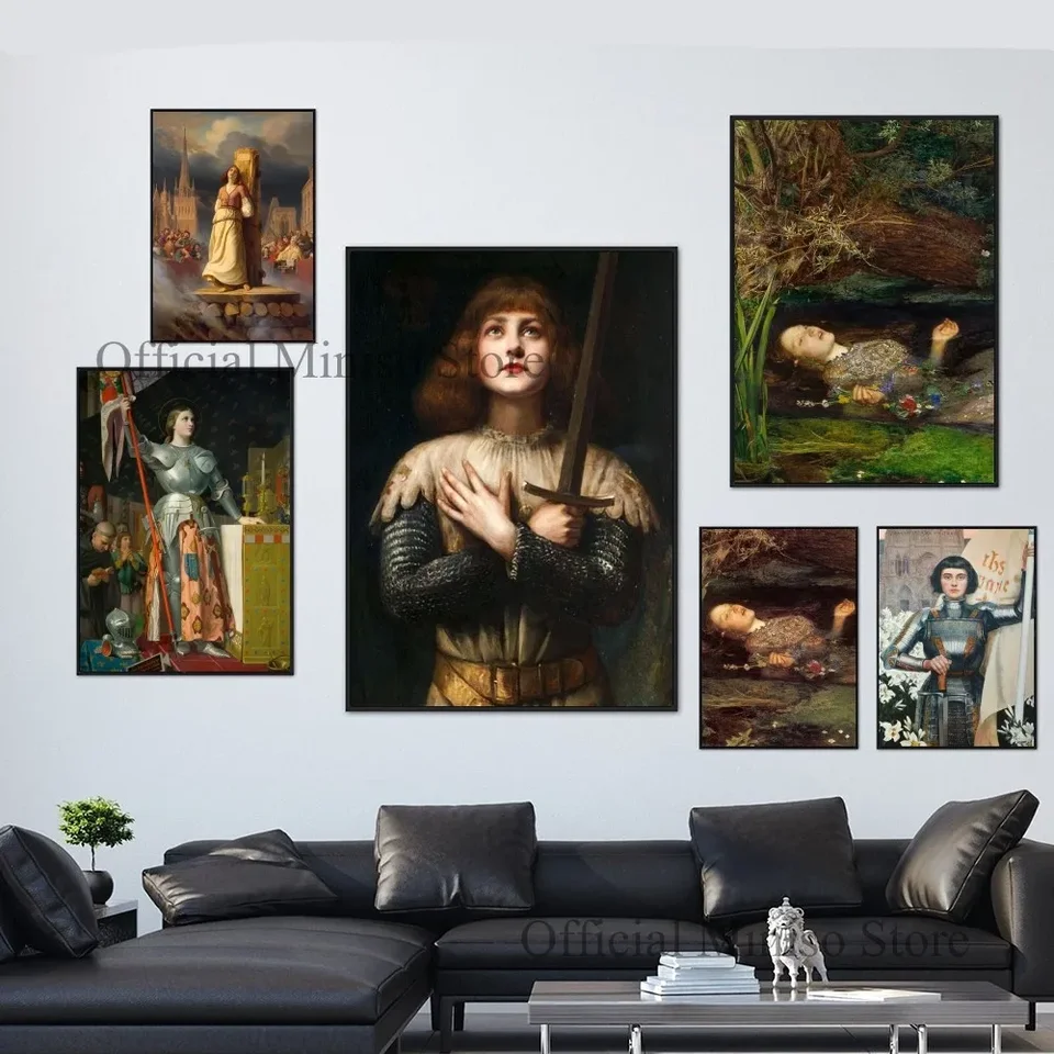 1PC Joan z Arc John Everett Millais Plagát Self-Pet Art Plaght nepremokavý papier papier Coffee dom bar
