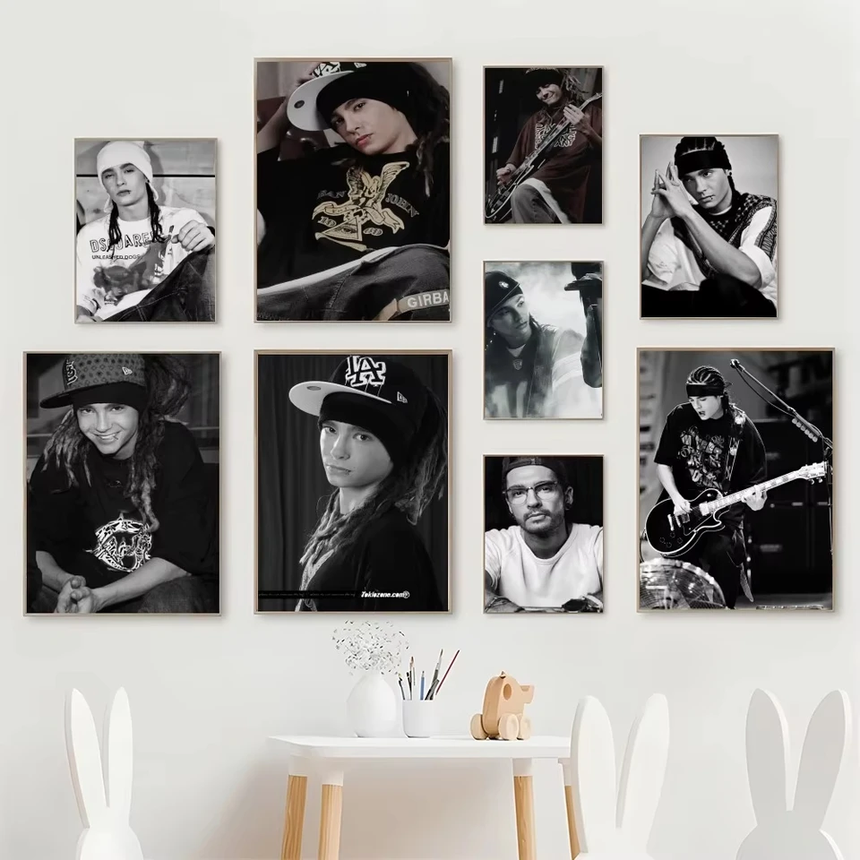1PC kapela Bill Kaulitz Tokio Hotel tlačový papier papier nepremokavý HD SPELOM Spálňa vchod domov obývacia izba Bar nástenná dekorácia