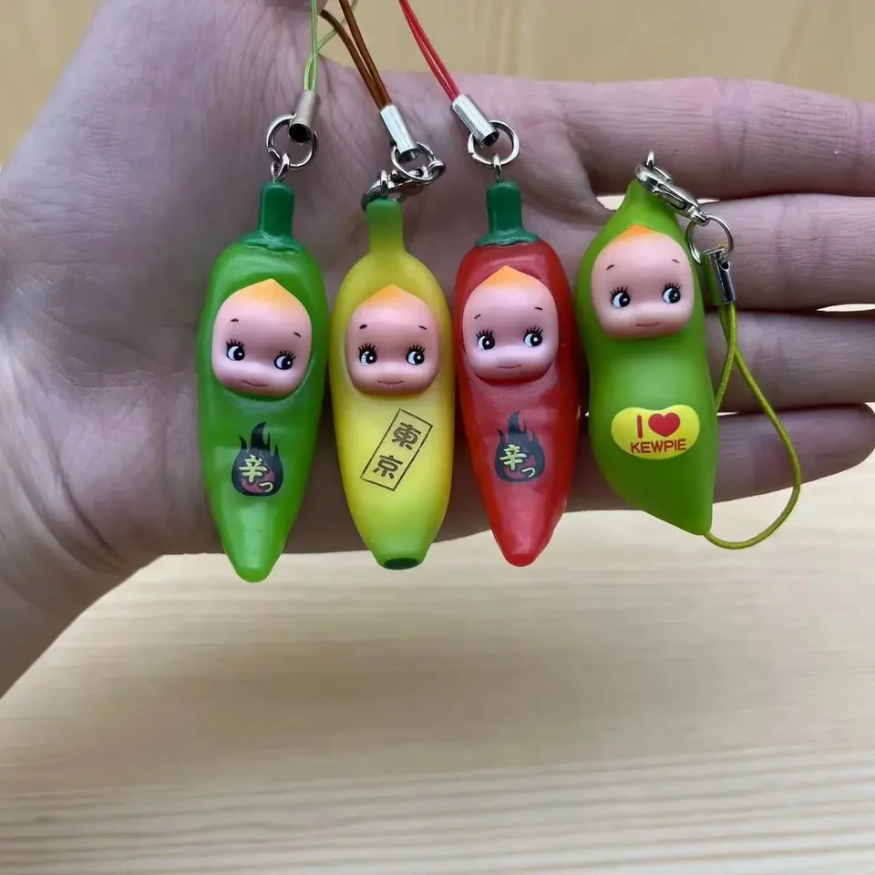 1pc karikatúra kewpie figuals zelenina banánový model bábika prívesok vrecká príslušenstvo malý darček