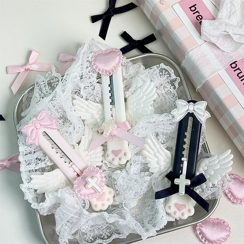 1pc kawaii pekné dievčatá roztomilý vreckový nôž pre domácich majstrov, umelecké rezanie scrapbooking kawaii papierový rezač