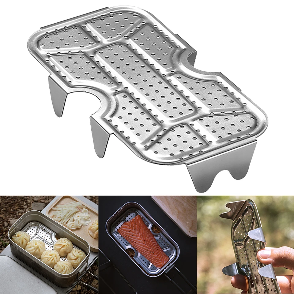 1pc kempingové obedové boxy High Wusten Darging Net 15,3x8,5x2.2cm pre kempovanie piknikovej ryže na spodnú sieť vonkajšej siete Outdoors Tools diely