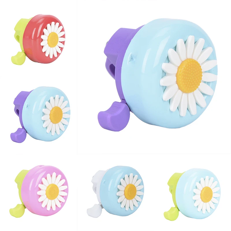1pc Kids Bicycle Bell Horn Bike Flower Kvetiny Detské viacfarebné prsteň Alarm pre riadidlá