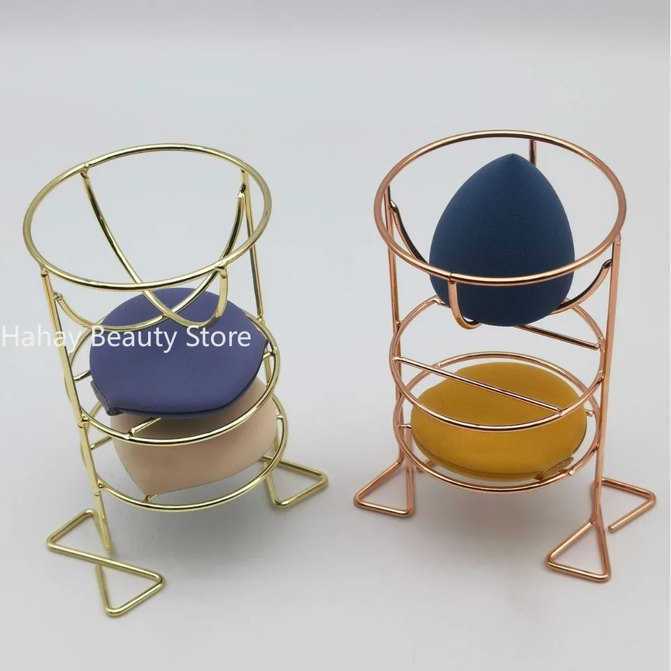 1PC kovový držiak na make -up Puff stojan kozmetický držiak mixér mixéra Zliatina zliatiny sušiaci