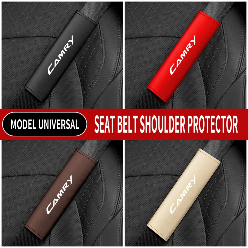 1PC kožené autosedačky Autbes Belt Rameny Chránič krytu bezpečnostných pádov na výplň pre Camry 2018 2012 2014 2016 2010 2009