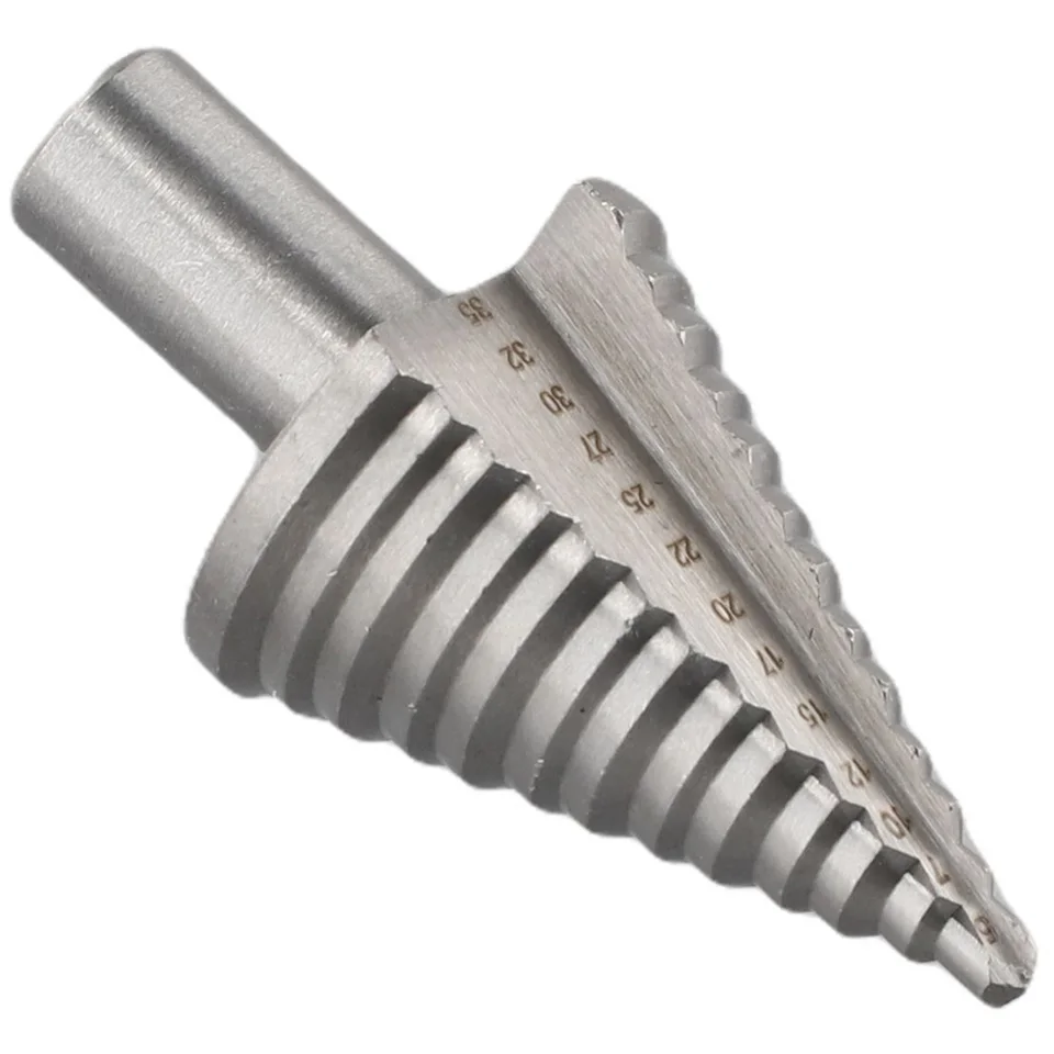1PC Krok Bit Bit Titanium Krok Vŕtanie bitovú vysokorýchlostnú oceľovú rezačku 5/7/10/11/11/22/22/22/27/30/32/35 mm s veľkosťou kužeľa Nové vŕtačky