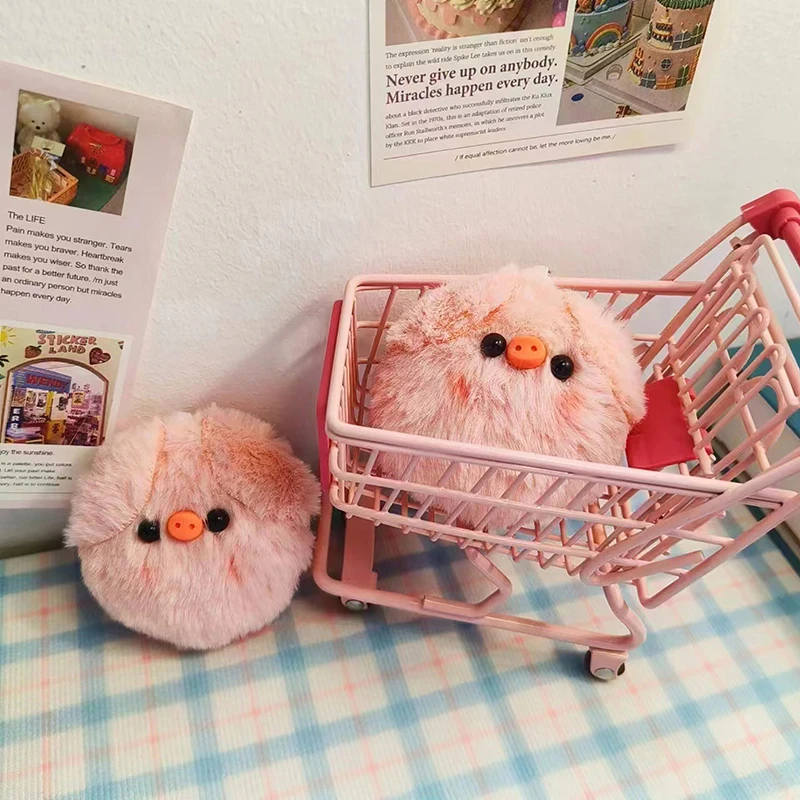 1PC Krásne plyšové prasiatko Keychain malá čerstvá vtipná taška prívesok pre deti hračky narodeniny