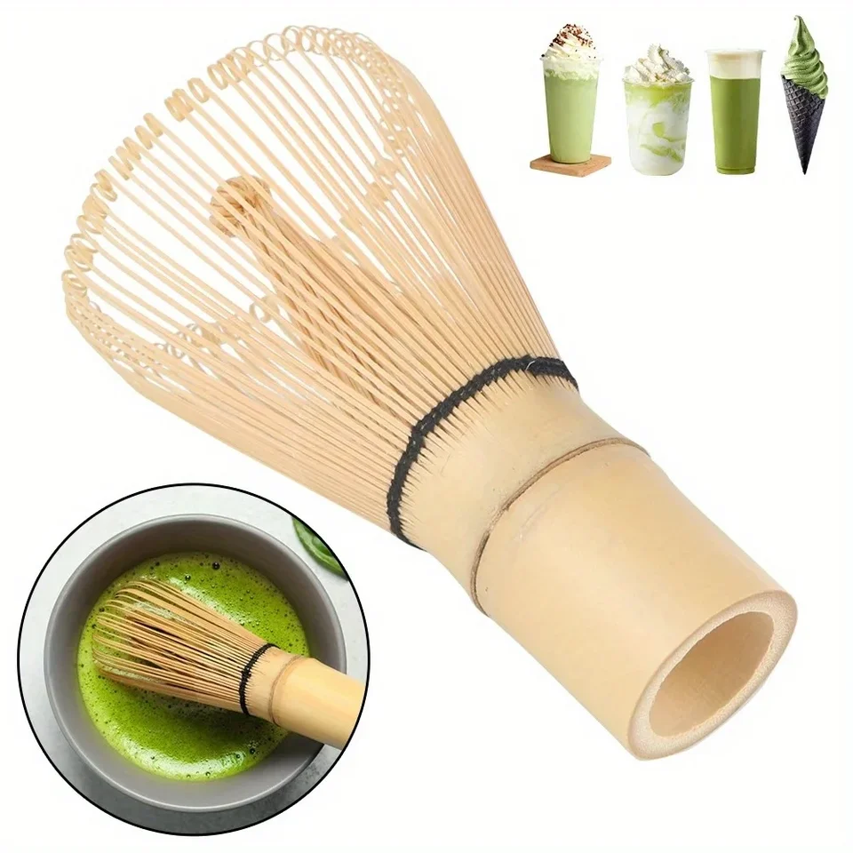 1pc kuchynské príslušenstvo 100 matcha zelený čaj práškový šľahač Teaware Japanese Ceremónia bambus Chasen Tea Tool Tea Brush