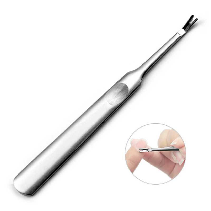 1PC Kutikula Profesionálna z nehrdzavejúcej ocele Kutiva Remover Callus Dead pokožka vidlica nechty manikúru pedikúra Nástroje