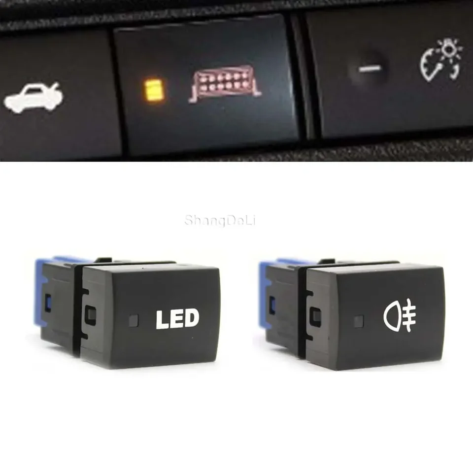 1pc LED svetlo DRL FOG LAMP Parking Radar Hudba zapnutia vypnutia tlačidla pre Nissan Kicks Sylphy 2019 2020 2021 Príslušenstvo
