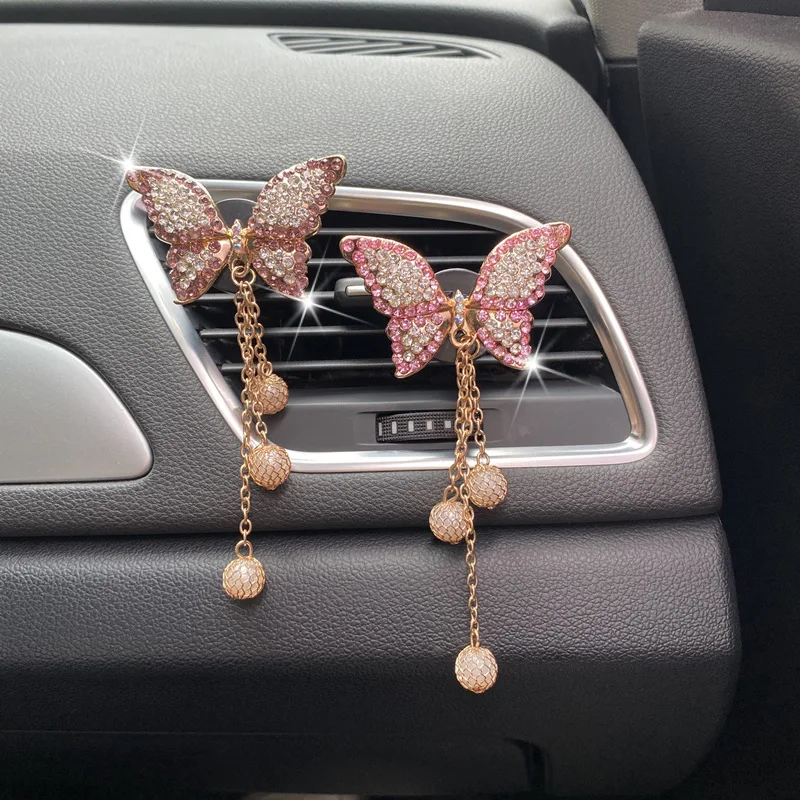 1PC Leskiny Luxusný kamienok s kamienkami dizajn automobilu Air First Air Air Outlet aromaterapia difuzér Difuzér klipový dekorácia interiéru