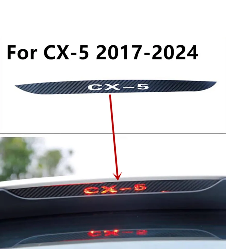 1PC Logo Logo Logo Brzdenie Light Light Light Light Svietiteľka Vysoký svetelný brzdový dekoratívny kryt automobilov pre roky 2017-2024 Mazda CX-5