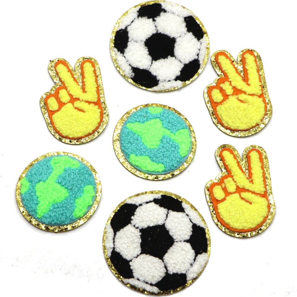 1pc lopta víťazstvo záplat železo na chenille Patches for Chidle oblečené bundy Šiť na klobúky pre klobúky výšivky remeselníkov