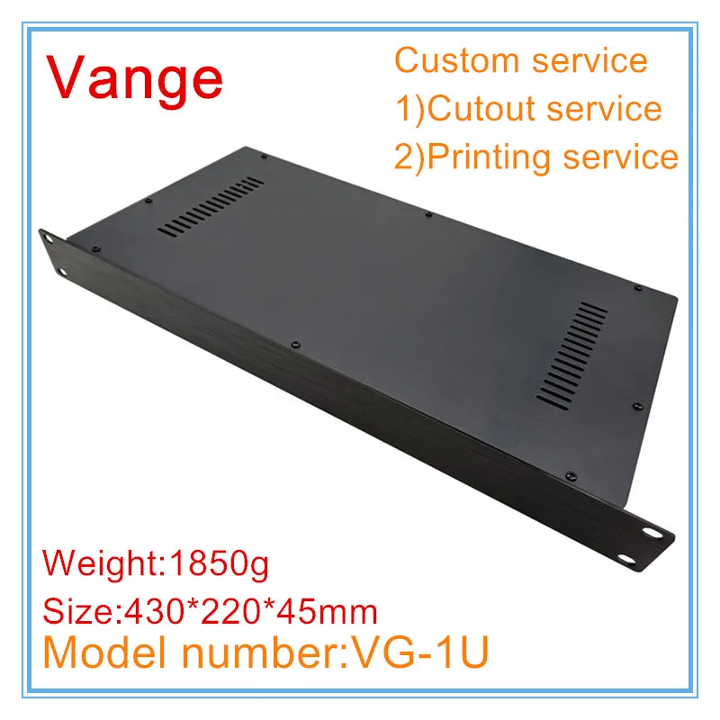 1PC/Lot Server Chassis Byting 19in 1U Project Box 430*220*45 mm železný kovový nástroj