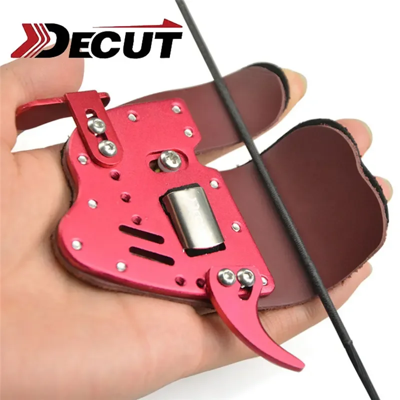 1pc lukostreľba ochranca prstov chránič prstov Decut Decut Left/Pravá ruka pre tradíciu Recurte Lunting Target Shooting Arrow