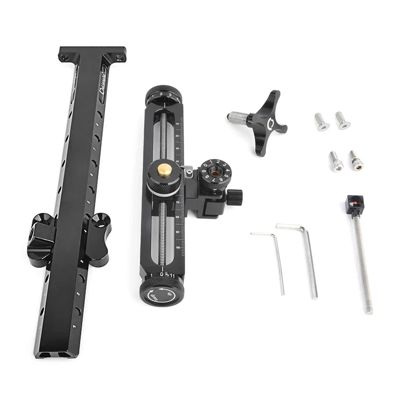 1pc lukostreľba RECURVE LOW SCOPE Pohra nastaviteľná hliníková zliatina Material Outdoor Shooting Sports Hunitng Príslušenstvo