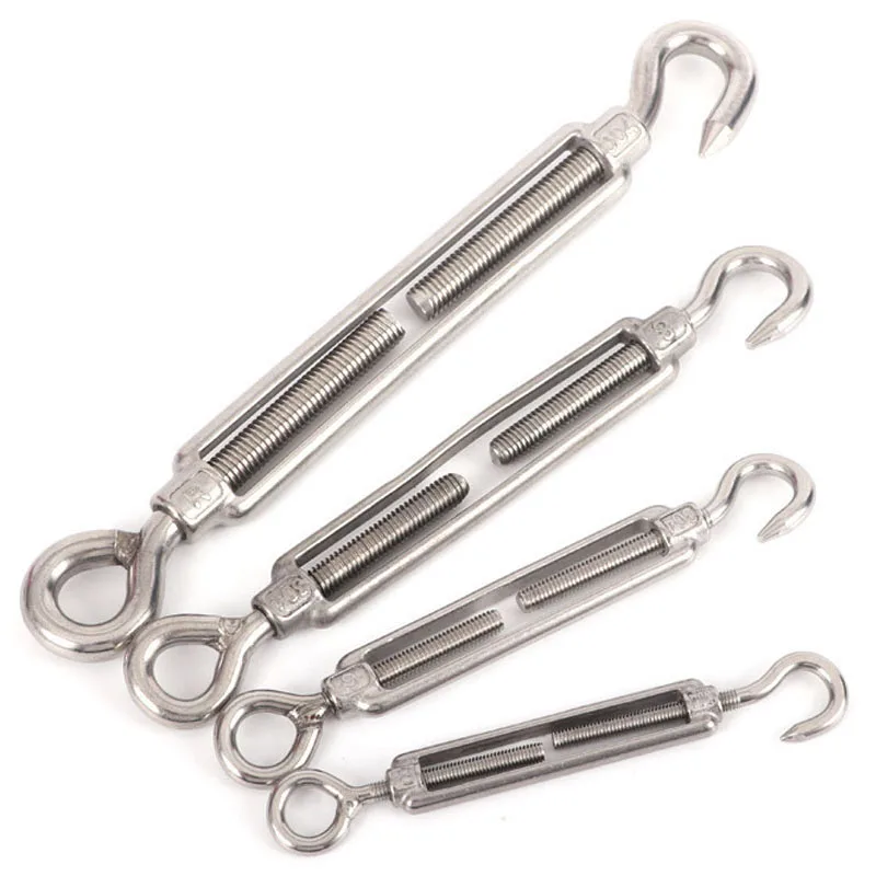 1PC M4 M5 M6 M8 M10 Nastavte reťazové vybavenie Hook & Eye OC Typ OC Typ z nehrdzavejúcej ocele Drôtkové lano Rainging Tomaner