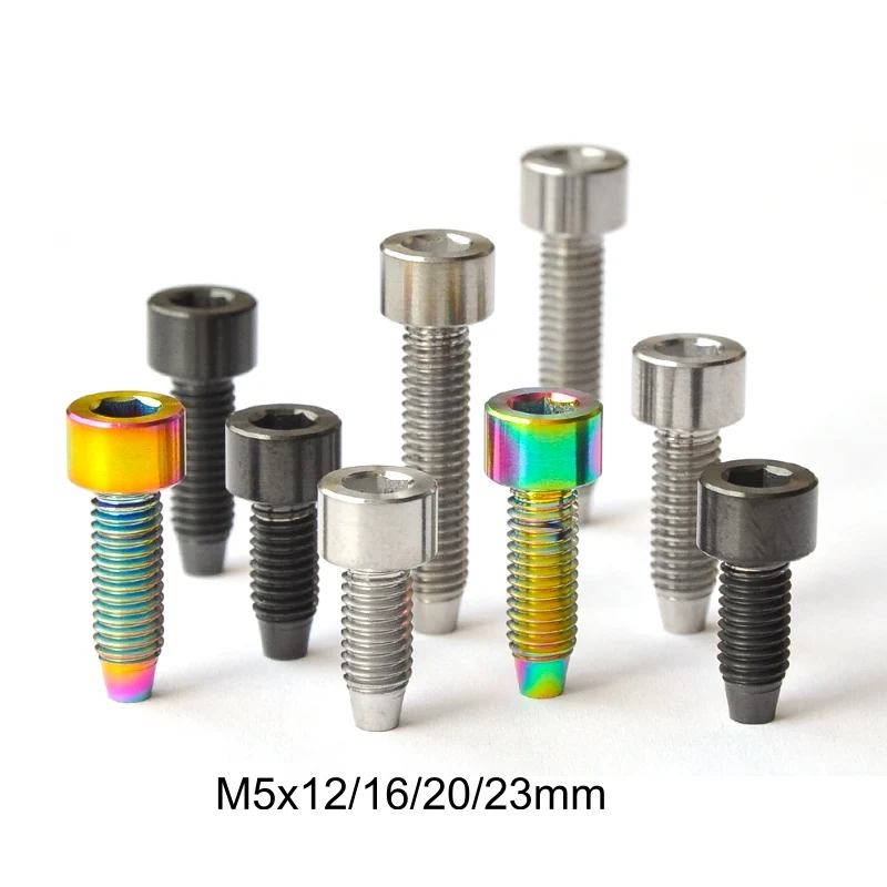 1pc m5x12/16/20/23mmtinium Ti stonka Allen skrutkovacie skrutky zachytáča pre 3T