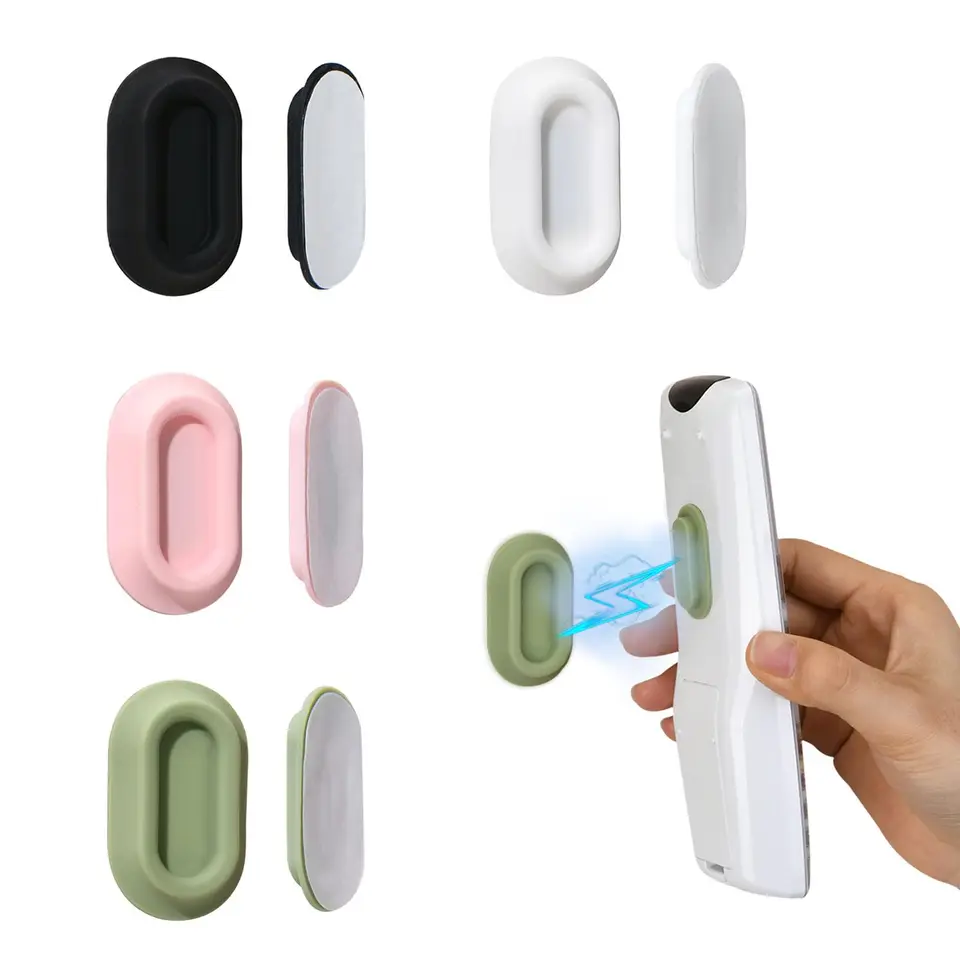 1pc magnetické diaľkové ovládanie držiaka na diaľkový ovládač na stenu držiak na diaľku Organizátori diaľkového ovládača Skladovanie samolepiacim háčikom