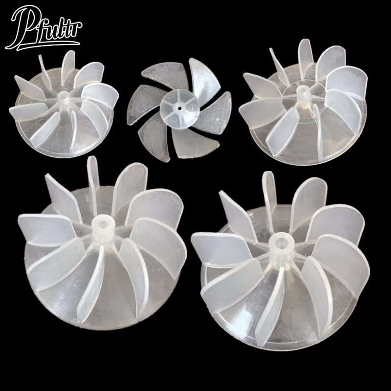 1PC Malý výkon mini plastový ventilátor 4/6 Listy Vysoké vlasy Motor Motor Ventilátorový list pre príslušenstvo pre motor