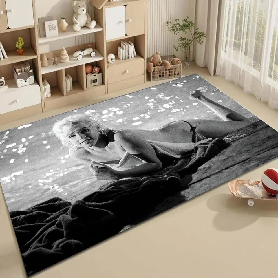 1PC Marilyn Monroes Sexy dievča Kúpeľňa Absorpčné rohože Anti-Slip Mats Domáce dekorácie Dodávky kobercov Domáce kuchynské podlahy Matky