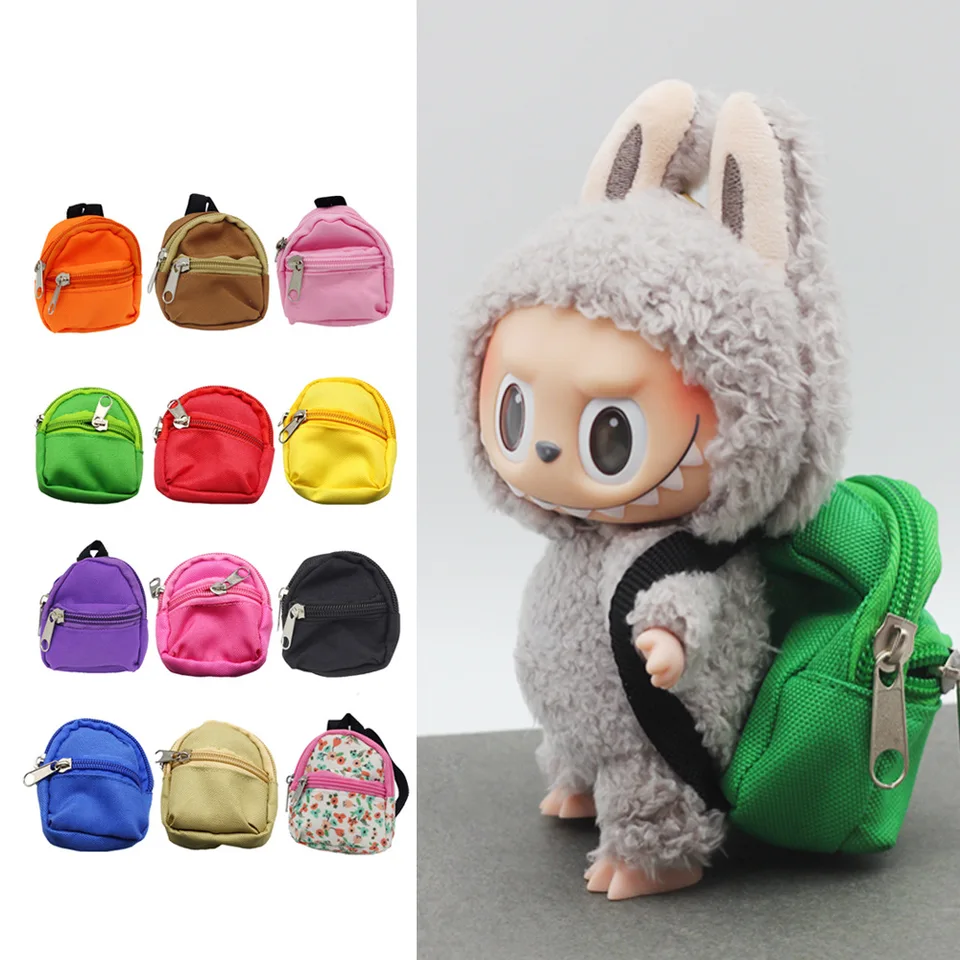 1pc mini batoh Keychain roztomilý zipsový školský vak Klávesový kľúče pre dievčatá Coin Conser Pendant Fashion Doll Buck Accessorie Darče