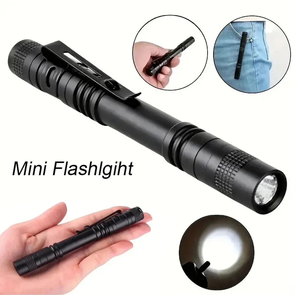 1pc mini prenosné LED pero Light vrecko ultra jasné vysoké lumeny vrecká s baterkou Linterna Torch na kemping vonkajšie núdzové situácie