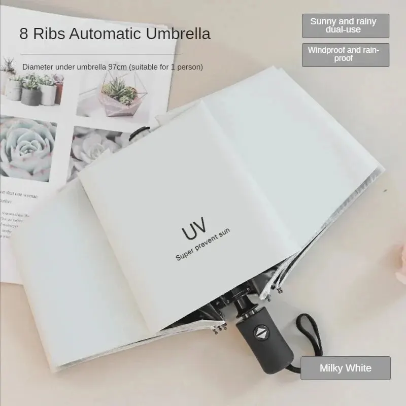 1PC Mini skladacie automatické dáždnik prenosné veterné svetlo Deti s Parasol dáždnik anti UV Rain Slnko dáždnik