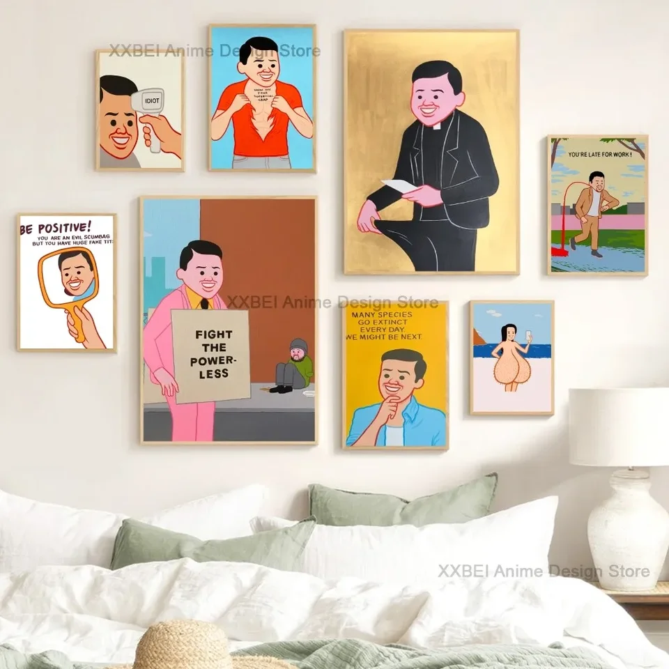 1PC Modern Joan Cornella Humor Citáty plagáty SPELOM SPIELE ŠTÚDIA SPELE Art Art zavesenie maľba Decor Vysokej kvality tlačenej hmoty
