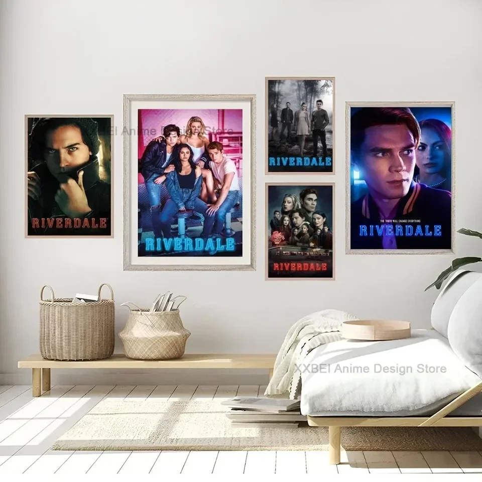 1PC Moderná interiérová stena dekorácie závesné maľba TV Riverdale TV seriál plagát Spálka Spálňa obývacia izba kaviareň Nástenná maľba