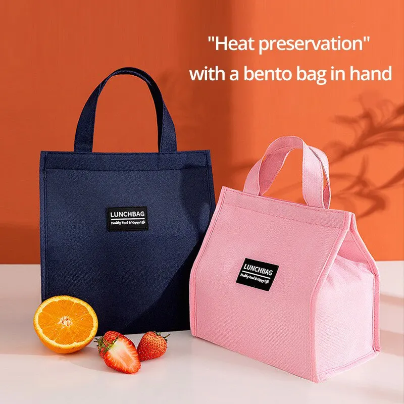 1pc modrá/šedá/ružová prenosná izolačná taška obedový box hliníková fólia pre ryžový taška piknik Storage taška nepremokavá úložná taška