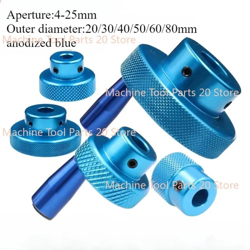 1pc modrý hliníkový zliatinový mini koleso pre sústruhové/mlynské mechanické automatizácie kolesa Automation diely CNC Lathe Lathe spracovanie
