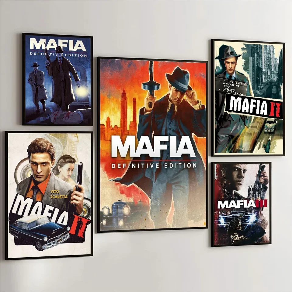 1PC Movie mafia šéf legendárna figúrka filmu lepkavé plagáty retro kraft papierová nálepka miestnosť bar bar