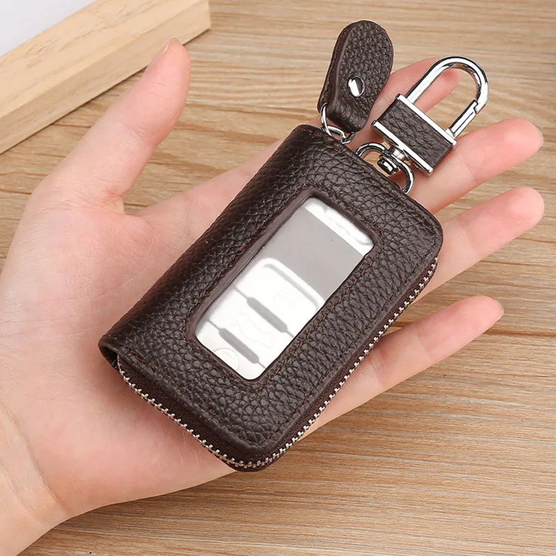 1PC Multi -funkcia Key puzdro Muži a kožené autá Kľúčové tašky peňaženka módne držiaky Držitelia Kľúčové krúžky Domáce tašky