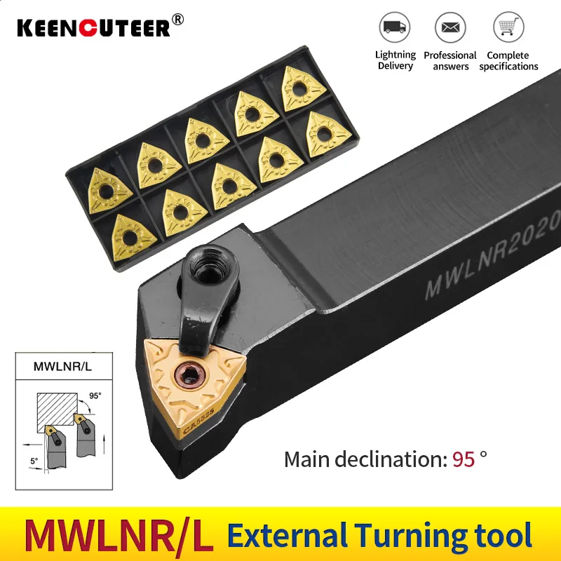 1pc MWlnr2020 MWlnr1616 MWLNR2525 Držiak externého otáčania