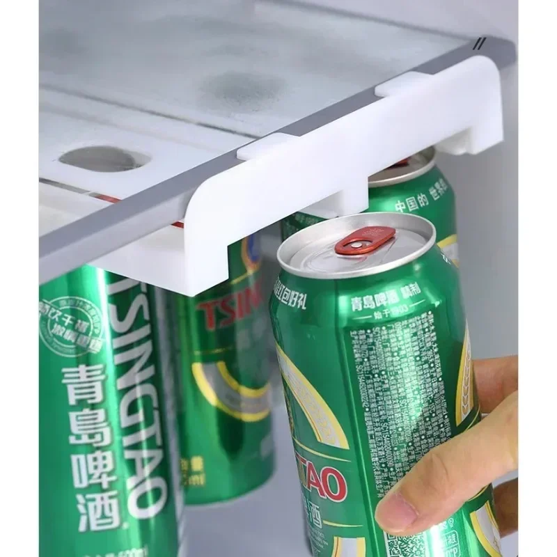 1pc môže vydávať pivné sóda skladovací stojan chladnička skĺznutia pod poličkou pre sódu Can Helverage Organizácia Container Container Storage