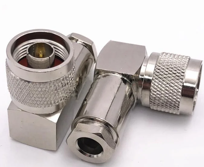 1pc n mužský pravý uhol 90 stupňov Spájku konektora pre RG5 RG6 LMR300 5D-FB Kábel RF koaxiálne adaptéry