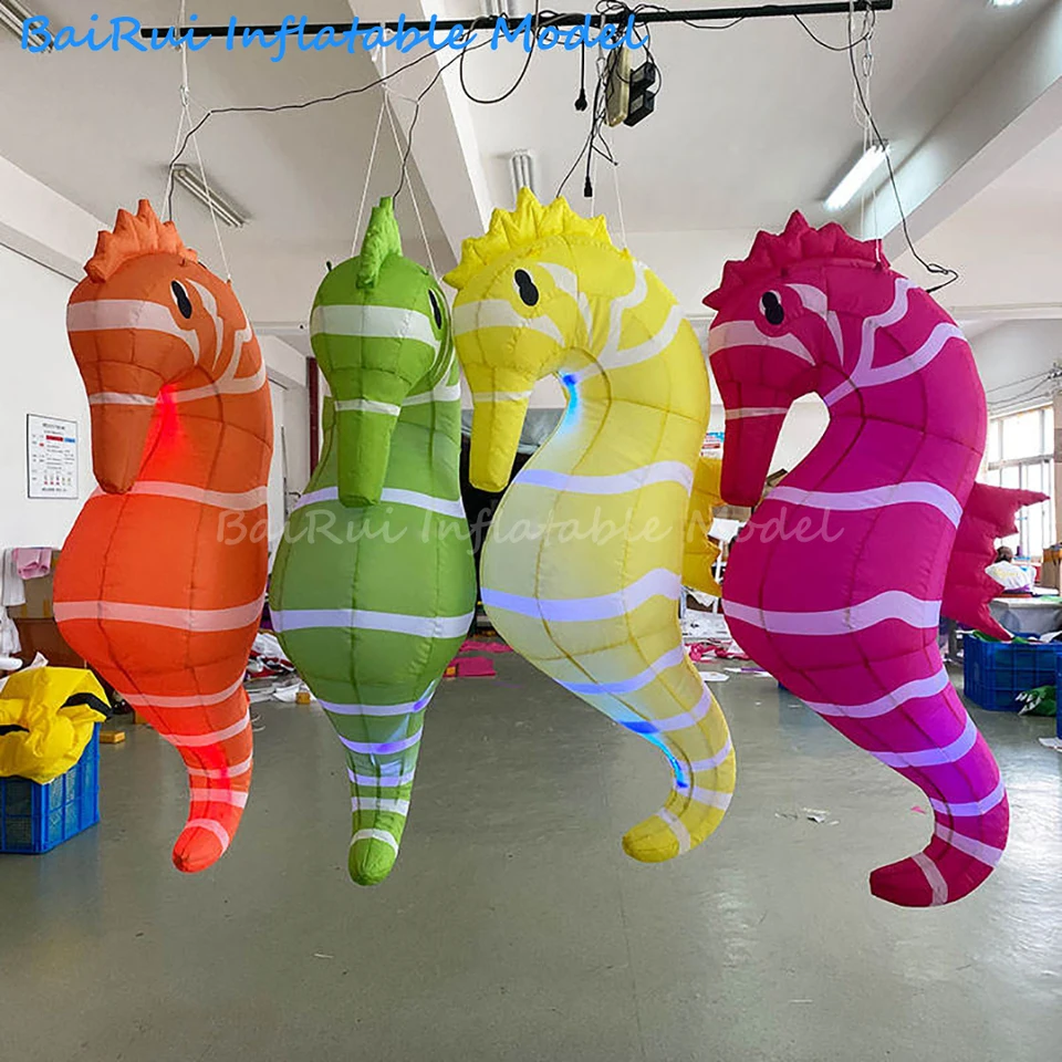 1pc nafukovací hippo vzduchový fúkanie morského koní Bábk