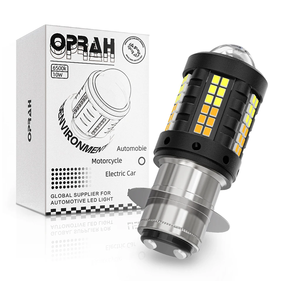 1pc najnovšie H4 LED motocyklové svetlomet Hi/Lo Beam 2016/3570 Chips Canbus žiadna chyba ba20d motorbike lampa 8000Lm 6000k bielym jantárom
